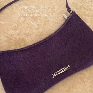 Jacquemus purple pony hair le bisou